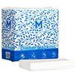 Quilted Dinner Napkins 1/6 Fold White, 300mm x 400mm, 2 Ply, Box of 8, 100Pack Napkins